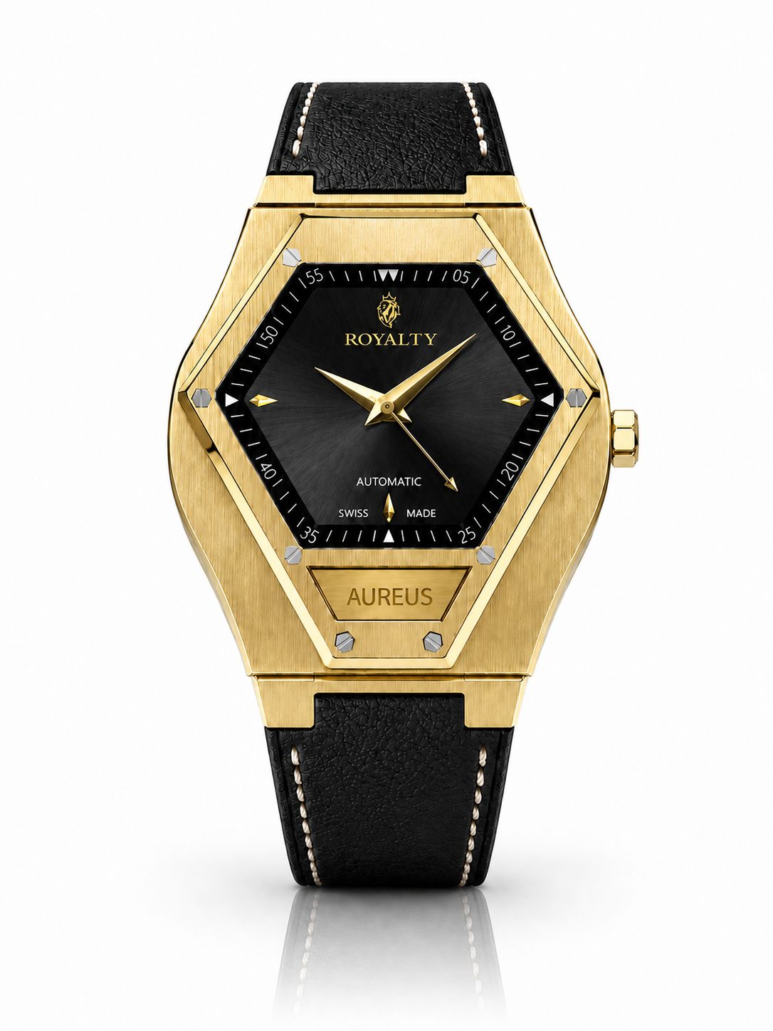 ROYALTY Aureus — Yellow Gold • Onyx Calf