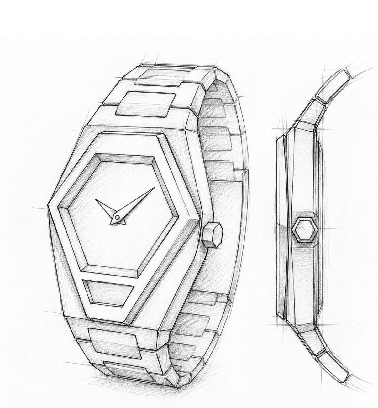 ROYALTY© diamond-shaped case — design study