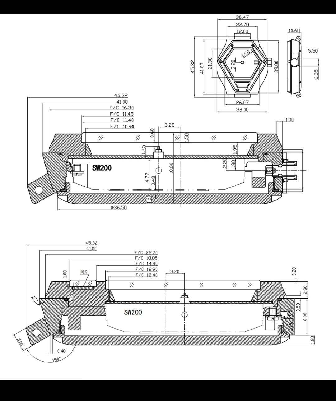 ROYALTY© case cross-section with Sellita SW200